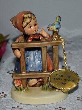 Vintage German Goebel Hummel Figurine Collectable Decor - Signs of Spring 203